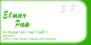 elmar pap business card